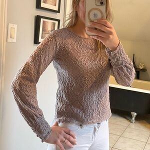 Dynamite Lace Long Sleeve Top